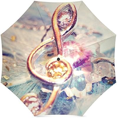 Custom Music Notes Umbrella -Auto Foldable Umbrella 100% polyester Style 2