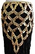 Large and Long Gold Coin Belt