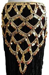 Large and Long Gold Coin Belt
