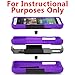 Phone Case for Huawei Vision 3 LTE ( Consumer Cellular ) Purple Corner with Rugged Cover Kickstand