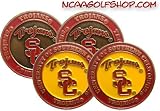 (4) USC Trojans Golf Ball Markers