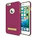 Seidio SURFACE with Metal Kickstand Case for iPhone 6 Plus/6s Plus [Slim Case] - Non-Retail Packaging - Dark Pink/Green