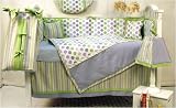 BLUEBERRY ICE 6 Piece Crib Bedding Set by Banana Fish