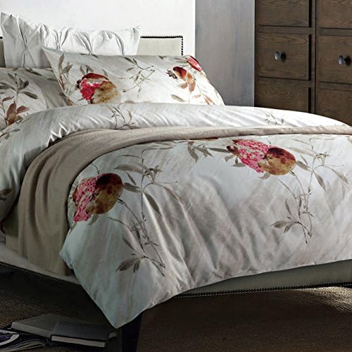 Homehug Priting Luxury Full/queen 100% Advanced Egyptian Long-staple Cotton Super Soft 3pc Bedding Duvet Cover Sets (Queen size, AG6015)
