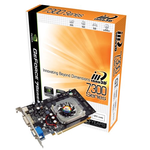 Inno3D GeForce 7300GT 256MB DDR2 AGP Graphics Card - I-A7300GT-G4F3