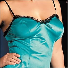 Celestial weave collection, Chemise, Babydoll with rhinestone hardware g-string.