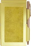 Wellspring Flip Notes Safari Green Skin Metal Notepad w/Pen