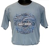 Maui Harley-Davidson Original Pig Wash Blue T-Shirt (X-Large)