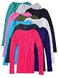 Long Sleeve V-neck Tee Tank Top Shirt