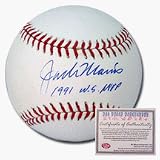 Jack Morris Autographed Rawlings MLB Baseball with 1991 W.S. MVP Inscription
