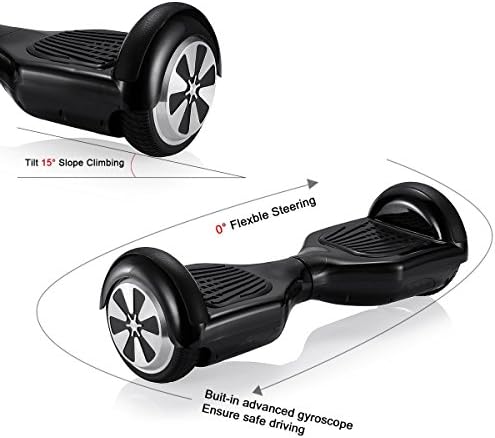 B2CNNECT Two Wheels Mini Smart Self Balancing Scooter 6.5" (Black)