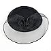 FAYBOX Vintage Mesh Net Wool Felt Pillbox Flower Women Fascinator Hat Hair Clip