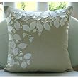 Linen Beauty - Throw Pillow Covers - Cotton Linen Pillow Cover with Jute Embroidery
