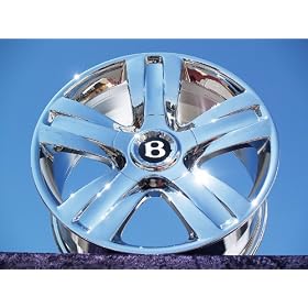 Bentley Continental GT Flying Spur: Set of 4 genuine factory 19inch chrome wheels by Sport Truck Tire