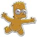 Nirvana the Simpsons Rock Band Car Bumper Sticker Decal 4.5
