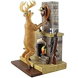 Deer Catches Hunter Mounts as Wall Trophy 7 Inch Tabletop Figurine Decor
