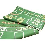Worldwise Imports Craps and Black Jack Reversible Felt Game Board