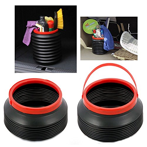 Car Camping Foldable Garbage Trash Bin Storage Can Clean Wash Bucket Container