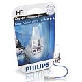 Philips 12336BVUB1 BlueVision ultra Xenon Effekt H3 Scheinwerferlampe 12336BVUB1, 1er Blister