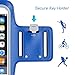 iPhone 6 Plus Sport Armband,Water Resistant Sport Running & Exercise Armband with Key Holder +Built-in Screen Protector for iPhone 6s Plus,Galaxy S6/S6 Edge, S7/S7 Edge (5.5 Inch)-Dark Blue