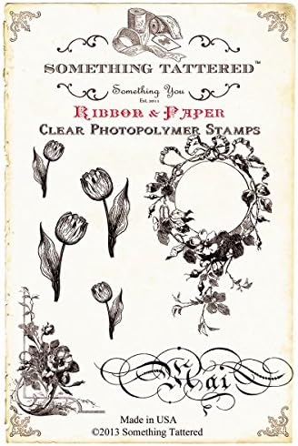 Something Tattered May Mai French Month Clear Stamps, 4 by 4-Inch
