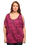 Torrid Plus Size Hot Pink Leopard Glamour Tee
