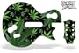 Guitar Hero 3 Faceplate Skin for Nintendo Wii - Weeds Black
