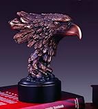 Bronze Plated Resin Sculptures Eagle Head Sculpture Statue 4