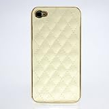 Gekiten Softbank au iPhone 4 4S Quilt Diamond Ivory 【アイフォン 4 4S対応 キルト ダイヤモンド 菱形 ケース】 アイボリー CASEIH4S-QuiltDiamond-IV
