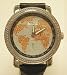 JoJino ByTechno Swiss Solid Platinum Plated Stainless Steel Genuine Diamond Bling Watch