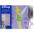 Disney Tinkerbell Fabric Shower Curtain + 12 Rings (Hooks)