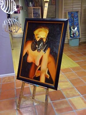 "Wear Protection" 36x48 Original Oil on Board