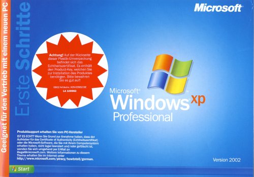 Childrens Toyshop  Software : Windows XP Professional OEM inkl. Service Pack 3