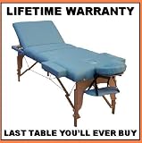 TM *LaMassa/BestMassage Salon - Table Portable *Blue - Bed Spa Tattoo - (Includes FREE Carry Case, Massage DVD, And Spa Music CD - n#Pro1E (Blue)