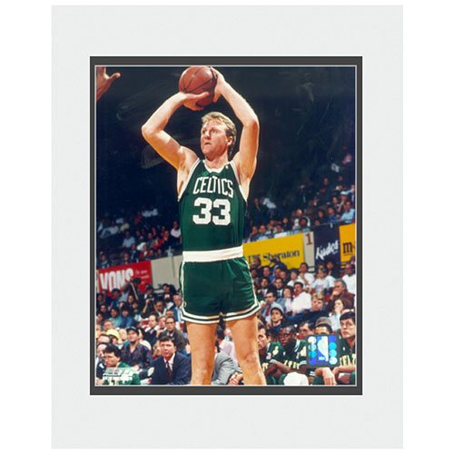 Photo File Boston Celtics Larry Bird Matted Photograph