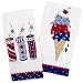 Patriotic July 4th Summer Kitchen Towels - Set of 2