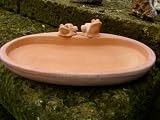 huebsche,handgefertigte Vogeltraenke,Mod3 Terracotta,43cm
