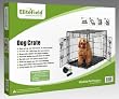 EliteField 30" 2-Door Folding Dog Crate with DIVIDER, 30" long x 21" wide x 23" high