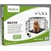 EliteField 30" 2-Door Folding Dog Crate with DIVIDER, 30" long x 21" wide x 23" high