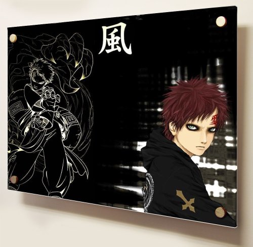 Animated Anime Naruto Gaara Perspex Acrylic Art print Size:16 x 12 (40 x 30 cm Approx)