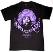 Jimi Hendrix Purple Haze Black Mens T-shirt