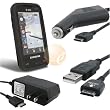 Eforcity Samsung Eternity SGH-A867 Combo set, Black Silicone Skin Case + Rapid Car Charger + Home Travel Charger + USB Data Cable