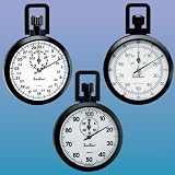 1/100 Min. Abs Stopwatch, Dial Display : 1/100 Minute, Register : 30 Minutes, Movement : 1 Jewel-pin, Accuracy : 0.04%, Running Time : 10-12 Hours, Case Size : 55 Mm Ø, Weight : 80 Grams