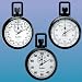 1/100min. + 1/5sec. Abs Stopwatch, Dial Display : 1/100 Minu