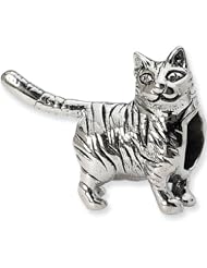 Reflection Beads Silver American Shorthair Cat Bead