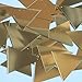 Sequin Triangle 40mm Gold Metallic Couture Paillettes. Made in USA.