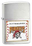 MLB Pittsburgh Pirates Brushed Chrome Zippo Lighter