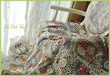 Vintage Style Hand crochet Cotton/Linen Throw blanket A Vintage Style Hand crochet Cotton/Linen Throw blanket A
