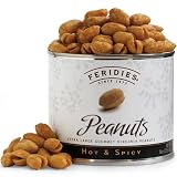 FERIDIES Hot & Spicy Virginia Peanuts, 9 Ounce Can