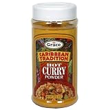 Grace Caribbean Traditions Curry Powder, Hot, 8-Ounce Jars (Pack of 4)
